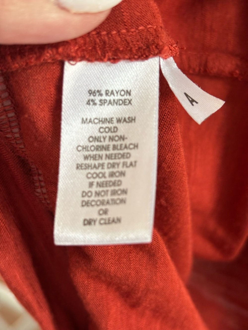 LOFT Rust Red Sleeveless Gathered Neck Tank - Picture 4 of 7